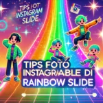 Tips Foto Instagramable di Rainbow Slide