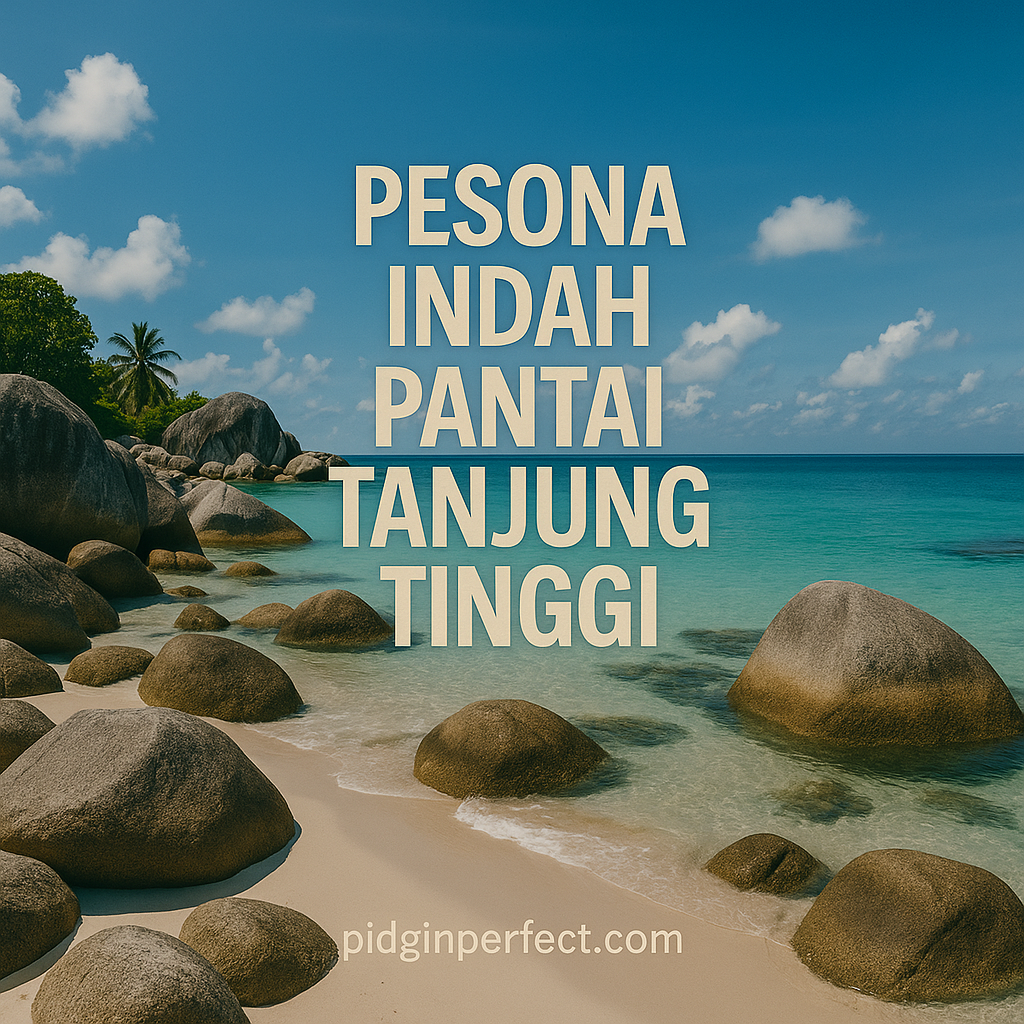 Pesona indah pantai tanjung tinggi