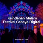 Keindahan Malam Festival Cahaya Digital