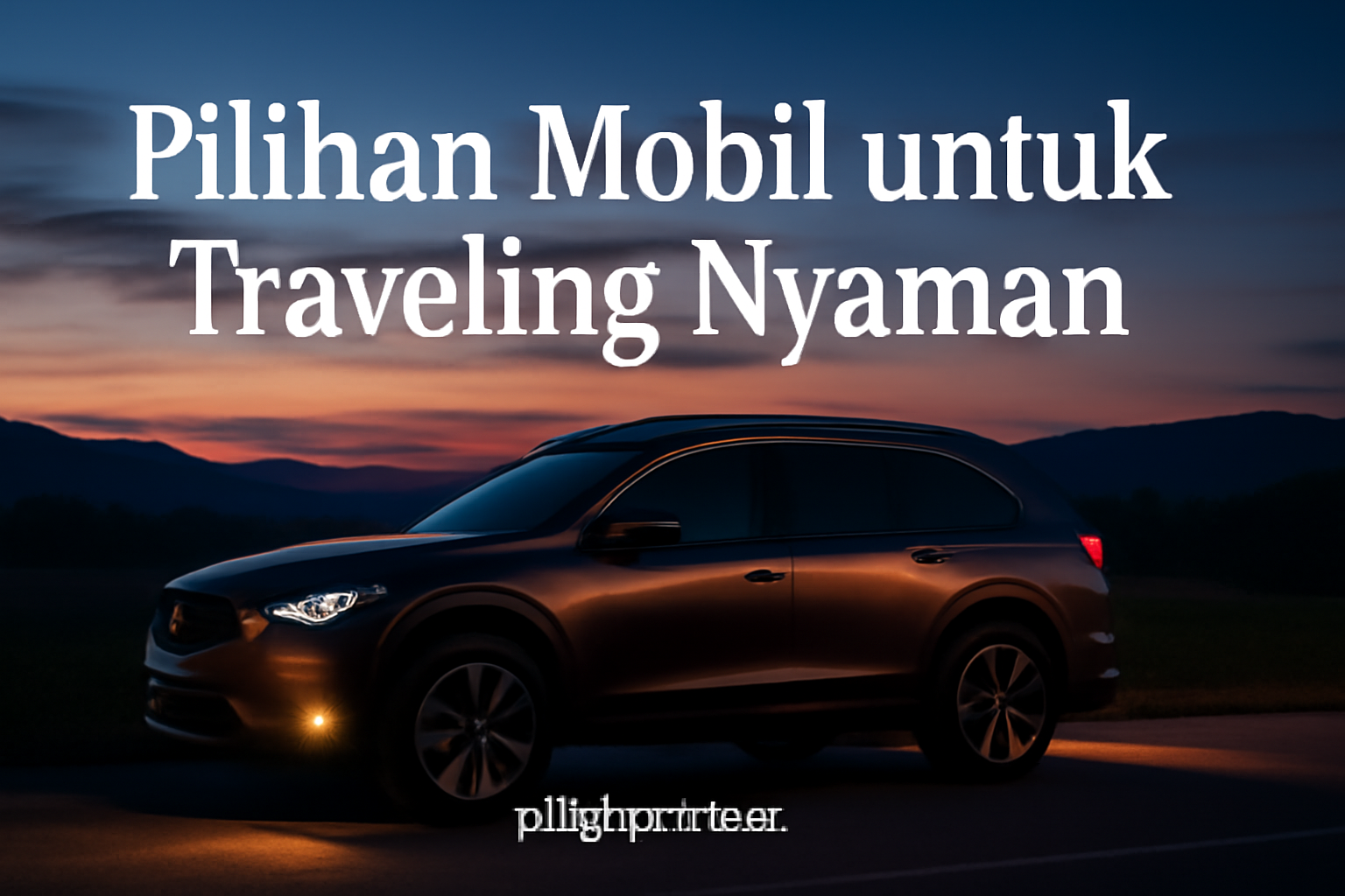Pilihan Mobil untuk Traveling Nyaman