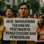 Aksi Mahasiswa Tekankan Pentingnya Pengetahuan dan Pendidikan