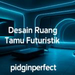 Desain Ruang Tamu Futuristik
