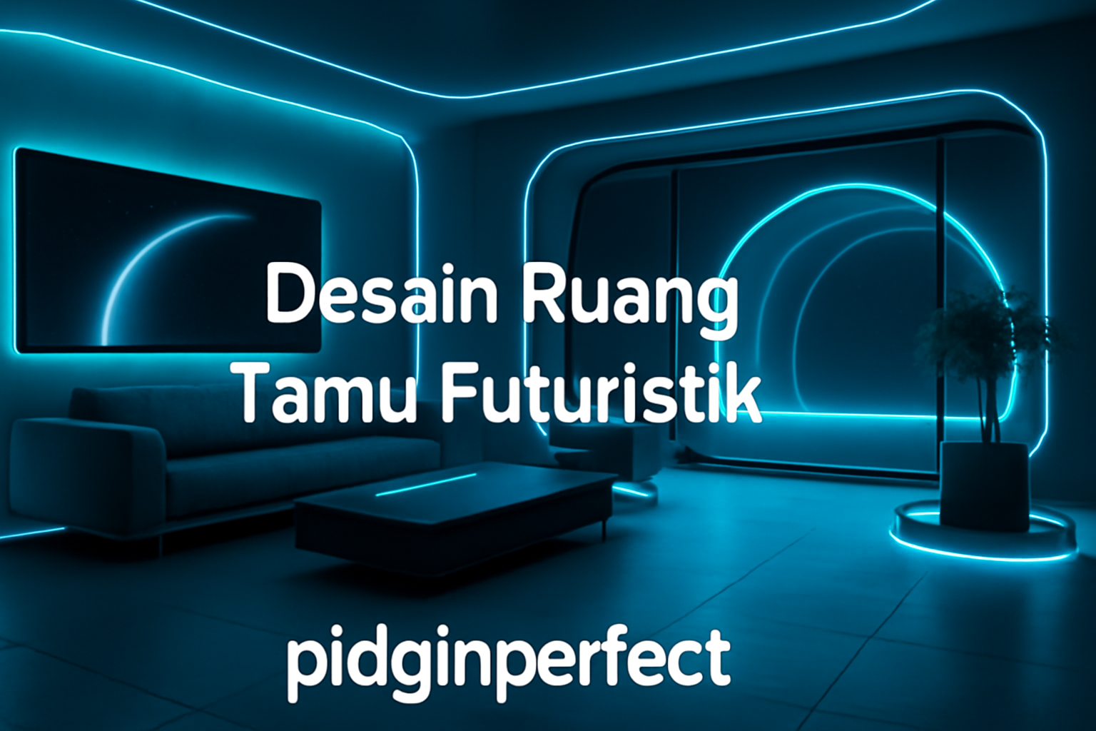 Desain Ruang Tamu Futuristik