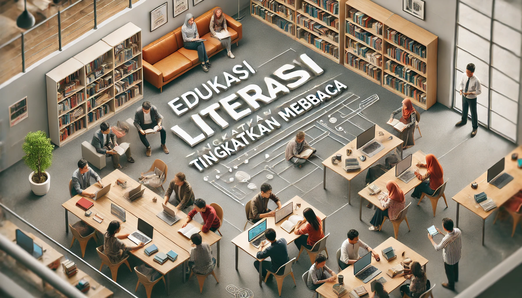 Edukasi Literasi Tingkatkan Membaca
