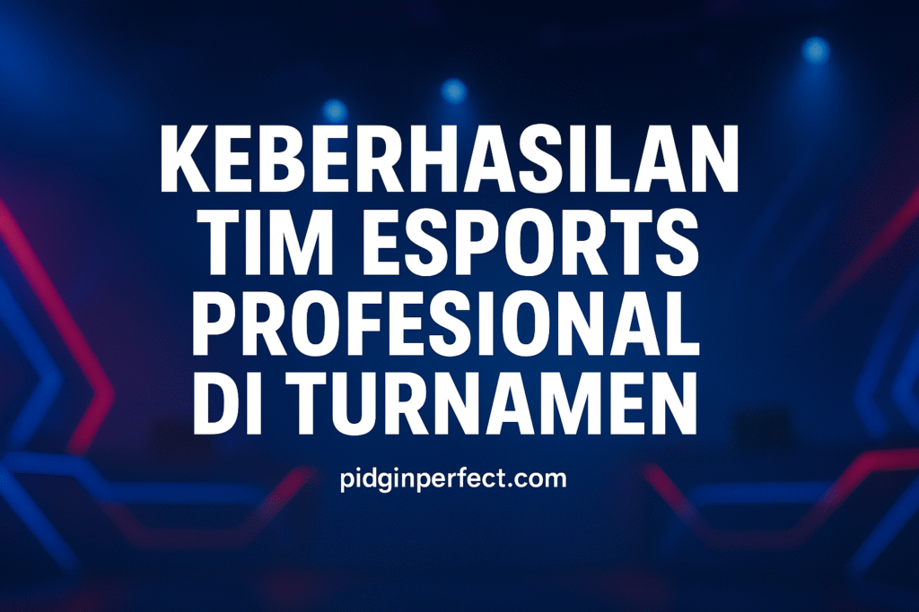 Keberhasilan Tim Esports Profesional Di Turnamen