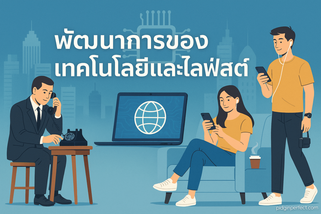 พัฒนาการของเทคโนโลยีและไลฟ์สไตล์