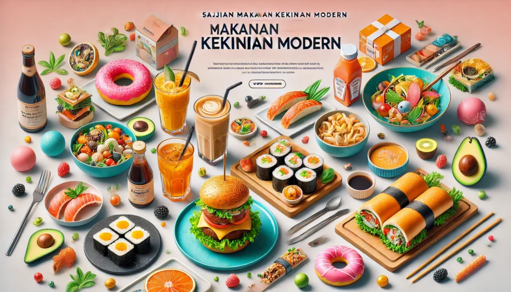 Sajian Makanan Kekinian Modern