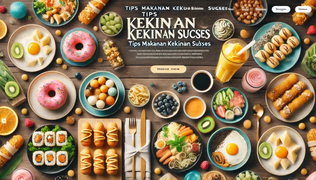 Tips Makanan Kekinian Sukses